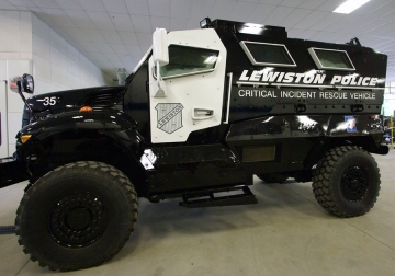 MRAP truck for Lewiston Police Department