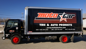 Deilvery truck for MotoStar Tire