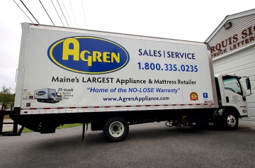 truck lettering - Agren Appliance
