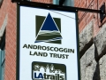 painted sign for androscoggin land trust of Auburn, Maine