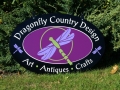 painted sign for Dragonfly Studio of Greene, Maine