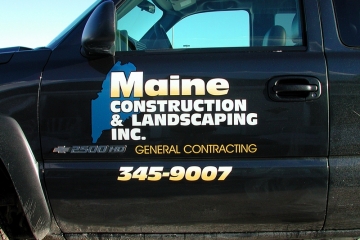 truck lettering for maine-construction of Auburn, Maine