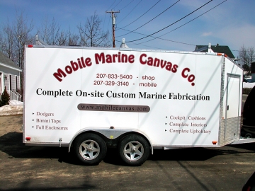 truck lettering for mobile-canvas of Harpswell, Maine