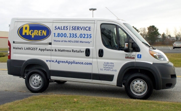 van-lettering-agren-appliance-Auburn-Maine