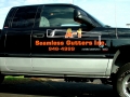 truck lettering for a-1-gutters of Sabattus, Maine