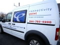 van lettering for connectivity point of Auburn, Maine