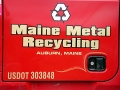 truck lettering for maine-metal-recycling of Auburn, Maine