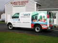 truck lettering for ricks-pools of Lewiston, Maine