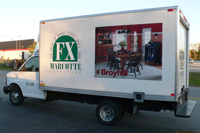 truck lettering, photos on truck lettering, printed truck graphics, vinyl graphics
